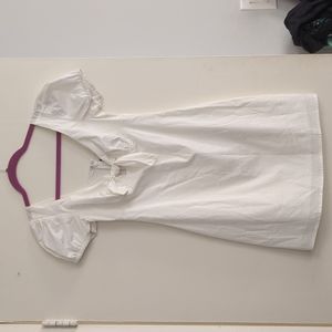 White babydoll dress with bow